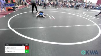 52 lbs Semifinal - Remmi Schwahn, Chandler Takedown Club vs Luca Daniels, Winfield Youth Wrestling Club