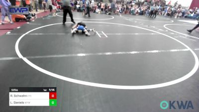 52 lbs Semifinal - Remmi Schwahn, Chandler Takedown Club vs Luca Daniels, Winfield Youth Wrestling Club