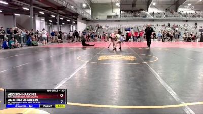 130 lbs Round 2 - Addison Harkins, Nixa High School Wrestling vs Anjelika Alarcon, McDonald County High School Wrestling