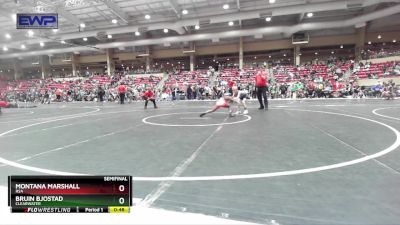 64 lbs Semifinal - Bruin Bjostad, Clearwater vs Montana Marshall, RSA