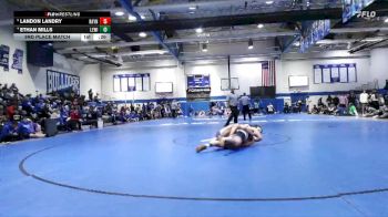 157 lbs 3rd Place Match - Landon Landry, Rayne vs Ethan Mills, Lewisburg