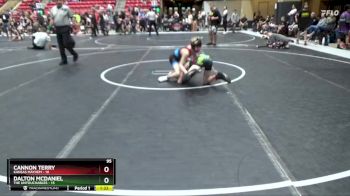 95 lbs Round 2 (6 Team) - Cannon Terry, Kansas Mayhem vs Dalton McDaniel, The Untouchables