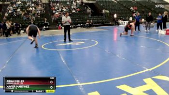 285 lbs Placement Matches (16 Team) - Aidan Miller, Millard South vs Xavier Martinez, Kearney