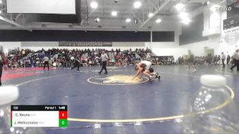 132 lbs Semifinal - Calen Reyna, Servite vs Jack Malinconico, Poway