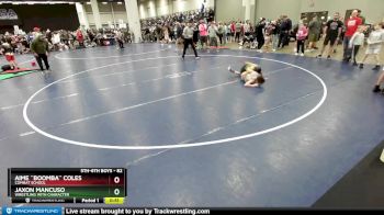 82 lbs Cons. Round 7 - Jaxon Mancuso, Wrestling With Character vs Aime ``Boomba`` Coles, Combat School