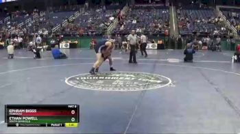 2 lbs Champ. Round 1 - Ephram Biggs, Morehead vs Ethan Powell, South Granville