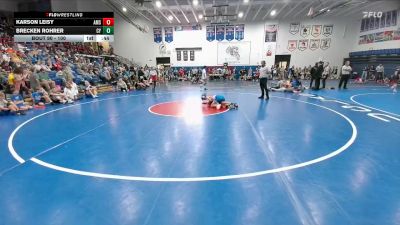 100 lbs Quarterfinal - Brecken Rohrer, CY Middle School vs Karson Leisy, Alliance Middle School