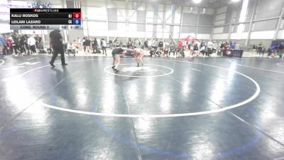 U23 Women - 57 lbs Cons. Round 3 - Kalli Roskos, NJ vs Leilani Lazaro, CA
