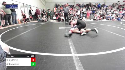 170 lbs Rr Rnd 2 - Billy Oliver, Brushy Wrestling Club vs Jayden Church, Skiatook Youth Wrestling