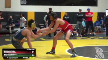 108 lbs Quarterfinal - Declan Shea, Yuba Sutter Combat vs Noah Espinoza, Central Catholic
