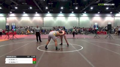 285 lbs Round of 16 - Nathan Butler, Stanford vs Hunter Mullins, Wyoming