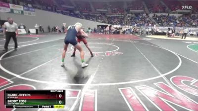 6A-138 lbs Cons. Round 4 - Brody Foss, South Medford vs Blake Jeffers, Roseburg