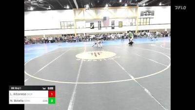 149C lbs Rr Rnd 1 - Luke Albanese, Sacred Heart vs Nic Botello, Army