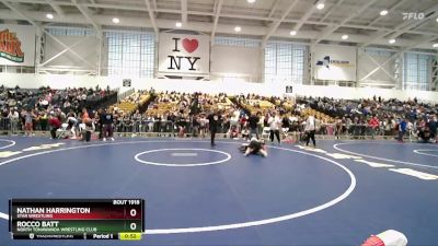 106 lbs Cons. Round 4 - Rocco Batt, North Tonawanda Wrestling Club vs Nathan Harrington, Star Wrestling