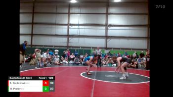 132 lbs Quarterfinals (8 Team) - MJ Porter, Cleveland Wrestling vs Amelia Poplawski, Midwest Mat Catz