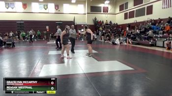 235 lbs Cons. Round 1 - Gracelynn McCarthy, Western Dubuque vs Reagan Westphal, Waterloo West