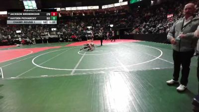 126 lbs Champ. Round 1 - Jackson Niederkohr, CPWA vs Hayden Piovarchy, BUC2