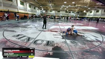 75 lbs 2nd Place Match - Brayden Rodgers, Eastside United vs Kase Knaff, Shepherd Wrestling Club