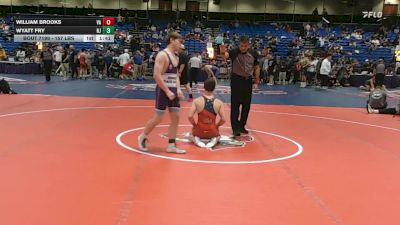157 lbs Consi Of 32 #1 - William Brooks, VA vs Wyatt Fry, NJ