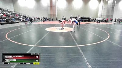 144 lbs Cons. Round 2 - Kasen L Mcafferey, Sand Springs vs Foxx Kurtz, El Reno