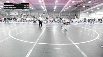 100 lbs Rr Rnd 1 - Nicholas Teal, Mat Warriors PWC vs James Mcqueen, Grit Mat Club Red