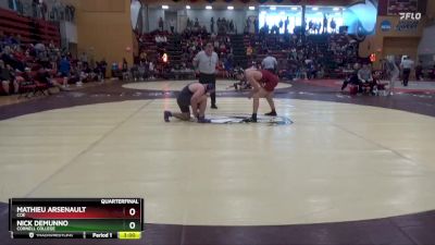 197 lbs Quarterfinal - Mathieu Arsenault, Coe vs Nick Demunno, Cornell College