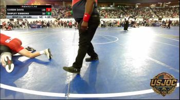 160 lbs Round Of 16 - Corbin Davis, Lions Wrestling Academy vs Shipley Simmons, Shelton Wrestling Academy