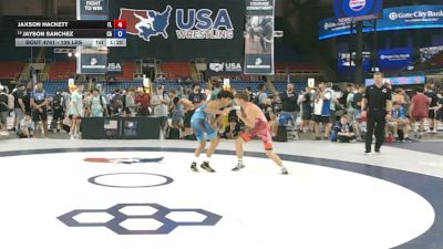 106 lbs Cons. Sub-rd Of 16 - Jaxson Hackett, Florida vs Jayson Sanchez, California