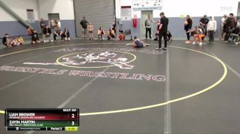 71 lbs Quarterfinal - Liam Brower, Interior Grappling Academy vs Zayin Martin, Mid Valley Wrestling Club