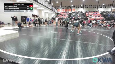 97 lbs Rr Rnd 2 - Mia Candelaria, Tulsa Blue T Panthers vs Alexis Budzinsky, Grove Takedown Club