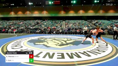 125 lbs Quarterfinal - Aden Reeves, Grand View vs Talen Eck, Utah Valley