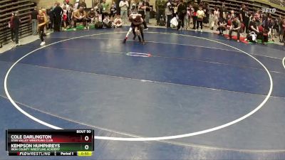 92 lbs Champ. Round 1 - Kempson Humphreys, Iron County Wrestling Academy vs Cole Darlington, Star Valley Wrestling Club