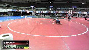 150 lbs Semis & Wb (16 Team) - Jackson Grandel, Delaware Military Academy vs Branden Kiraly, Mountain View