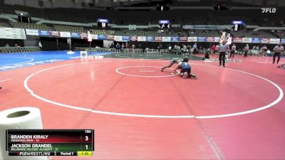 150 lbs Semis & Wb (16 Team) - Jackson Grandel, Delaware Military Academy vs Branden Kiraly, Mountain View