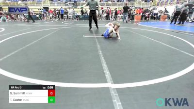 37 lbs Rr Rnd 3 - Sebastian Summitt, Newkirk Takedown Club vs Trek Castor, Woodward Youth Wrestling