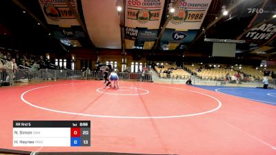 180 kg Rr Rnd 5 - Naomi Simon, Iowa vs Henlee Haynes, Presbyterian College