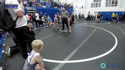 46 lbs Consi Of 4 - Carson Hunt, Weatherford Youth Wrestling vs Casey Yott, Ada Youth Wrestling