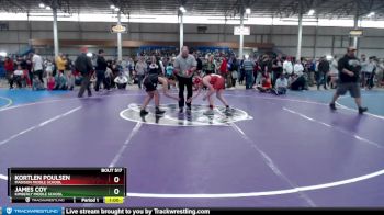 110 lbs Cons. Round 2 - James Coy, Kimberly Middle School vs Kortlen Poulsen, Madison Middle School