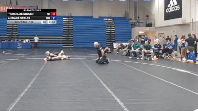 117 lbs Cons. Round 4 - Ahriana Scales, Mount Olive vs Charlize Shuler, Presbyterian