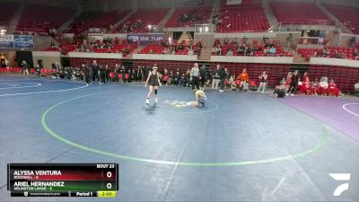 100 lbs 3rd Wb (16 Team) - Alyssa Ventura, Rockwall vs Ariel Hernandez, Arlington Lamar