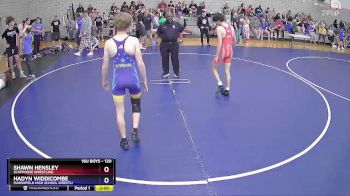 120 lbs Champ. Round 1 - Shawn Hensley, Scappoose Wrestling vs Hadyn Widdicombe, Marshfield High School Wrestli