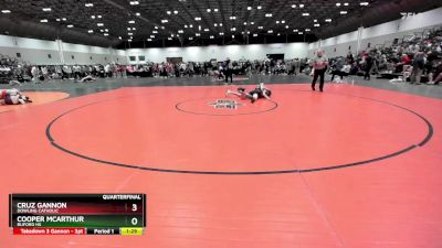 106 lbs Quarterfinal - Cruz Gannon, Dowling Catholic vs Cooper Mcarthur, Buford HS