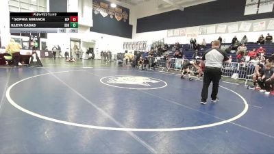 135 lbs Cons. Round 2 - Sophia Miranda, Esperanza vs Illeya Casas, Sonora