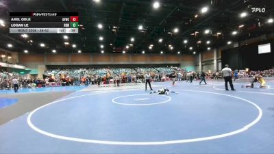 48-52 lbs Round 3 - Logan Le, Rancho Bernardo WC vs Axel Odle, Greenwave Youth Wrestling Club