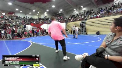 136 lbs Cons. Semi - Izaiah Bryant, Southport Wrestling Club vs Joshua Nuger, Carmel USA Wrestling