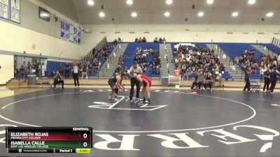 220 lbs Semifinal - Isabella Calle, East Los Angeles College vs Elizabeth Rojas, Fresno City College