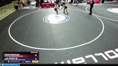 152 lbs Cons. Round 4 - John Gonzales, Ayala High School Wrestling vs Luis Rosas Jr., Manteca Cobras Wrestling Club