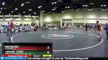 145 lbs Champ Round 1 (16 Team) - Ian Raush, S.E.O. Red vs Jamaiel Lowe, Indiana Smackdown Black