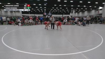 132 lbs Quarters - Creighten Lassen, MWC Wrestling Academy vs Logan Svoboda, Nebraska Wrestling Training Center