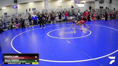 92 lbs Round 1 - Kamryn Clark, El Paso Supers Wrestling Club vs Grace Windom, Silverback Wrestling Fort Worth